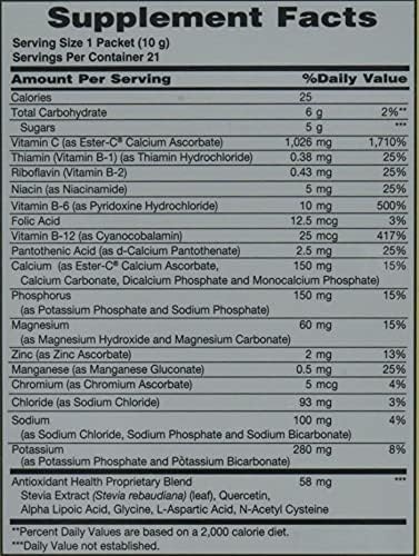 American Health Ester-C, Effervescent, Natural Orange, 1,000 mg, 21 Packets, 0.35 oz (10 g) Each