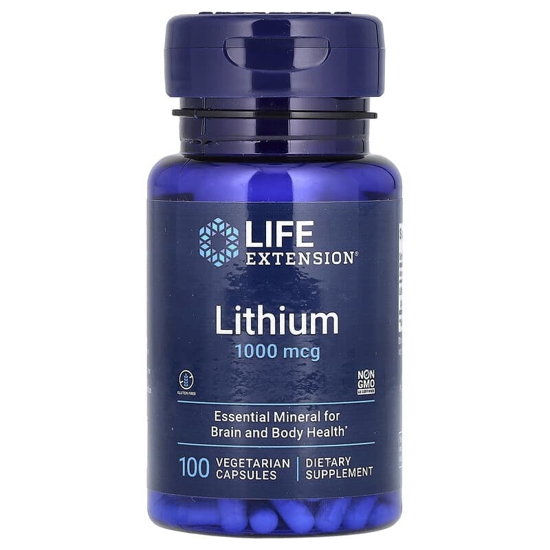 Life Extension Lithium, 1.000 mcg, 100 pflanzliche Kapseln