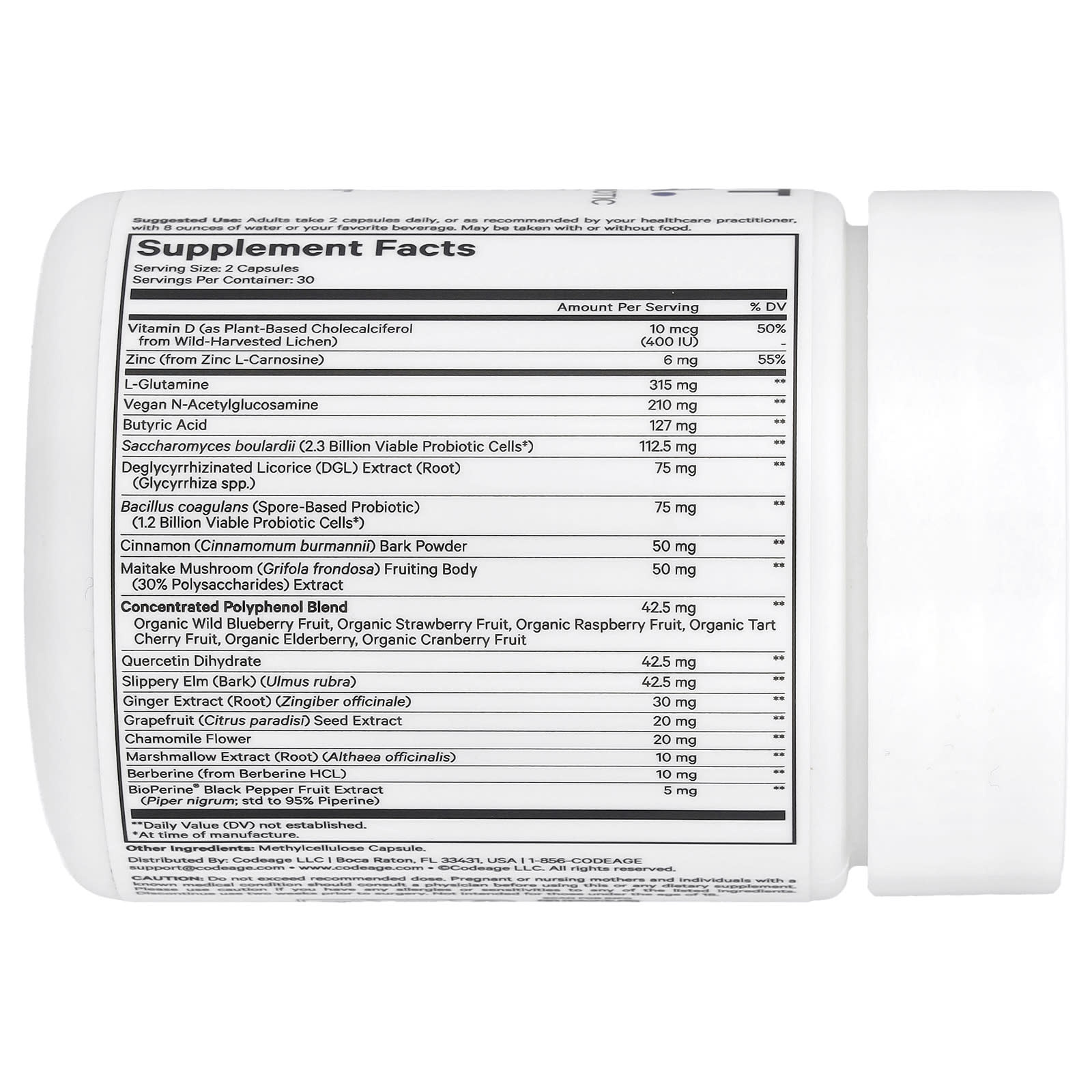 Codeage Leaky Gut Formula, 60 Capsules