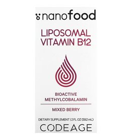 Codeage Liposomal Vitamin B12, Mixed Berry, 2 fl oz (59.2 ml)