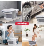 Ki Science Foldable Portable Foot Bath With Handle, Foot Bath With Massage, 480 Massage Nodes - Grey