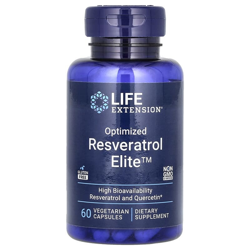 Life Extension Optimized Resveratrol, optimiertes Resveratrol, 60 pflanzliche Kapseln