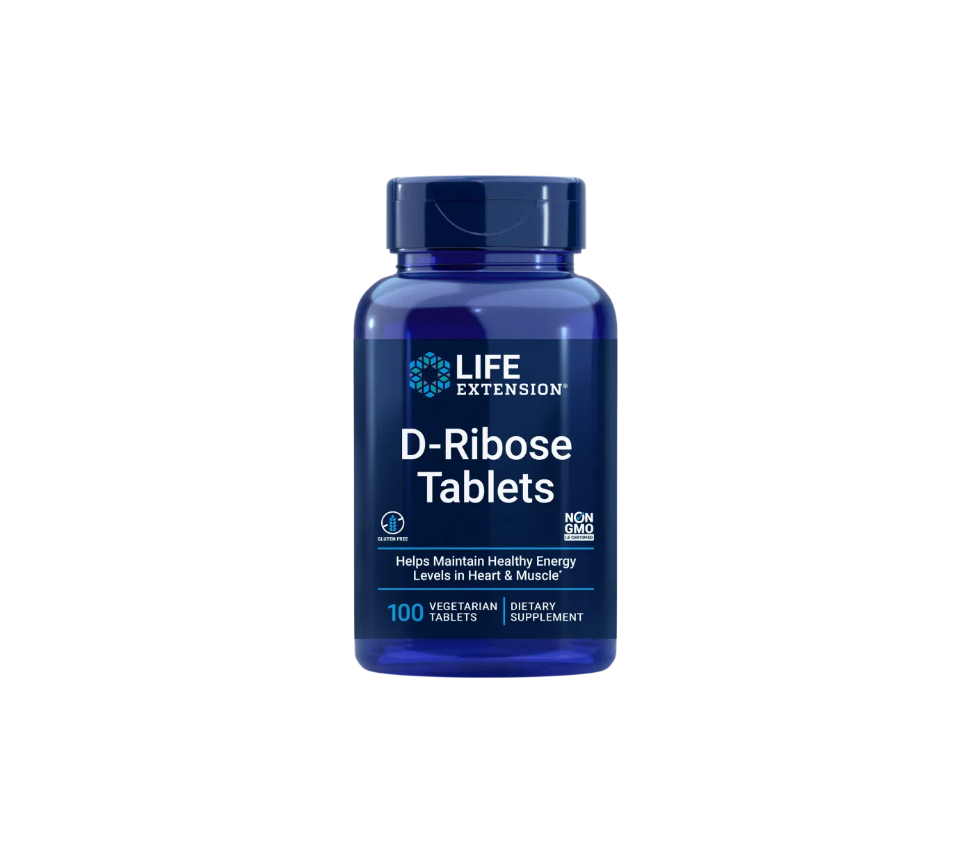 Life Extension D-Ribose Tablets, 100 Tabletten
