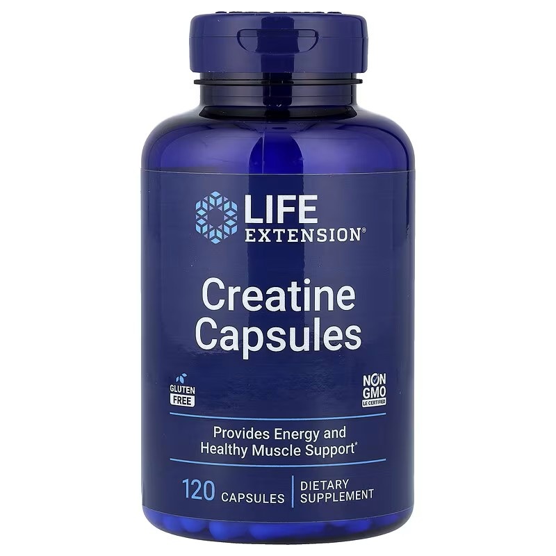 Life Extension Creatine capsules, 120 capsules