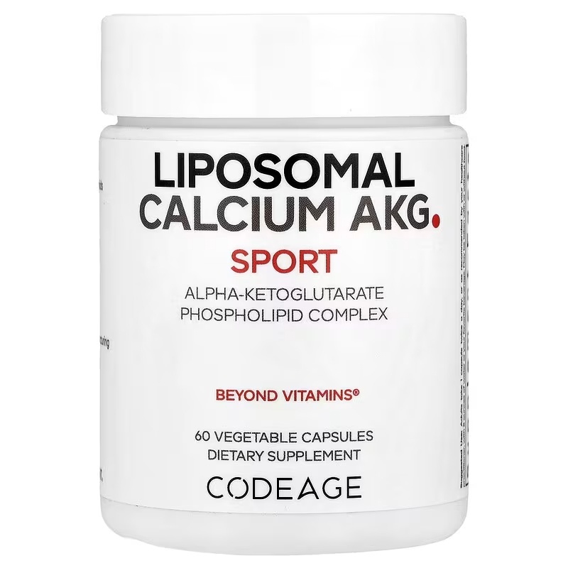 Codeage Codeage, Liposomaal Calcium AKG, Sport, liposomaal calcium AKG, 700 mg, 60 plantaardige capsules
