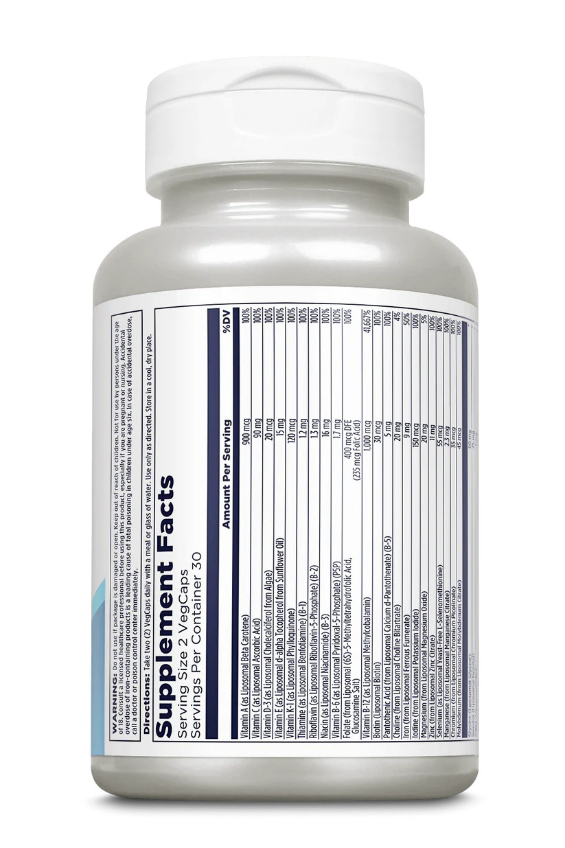 KAL Vitamins Liposomal Multivitamin, 60 Vegetable Capsules