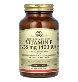SOLGAR Naturally Sourced Vitamin E, Natürlich Gewonnenes Vitamin E, 100 Weichkapseln