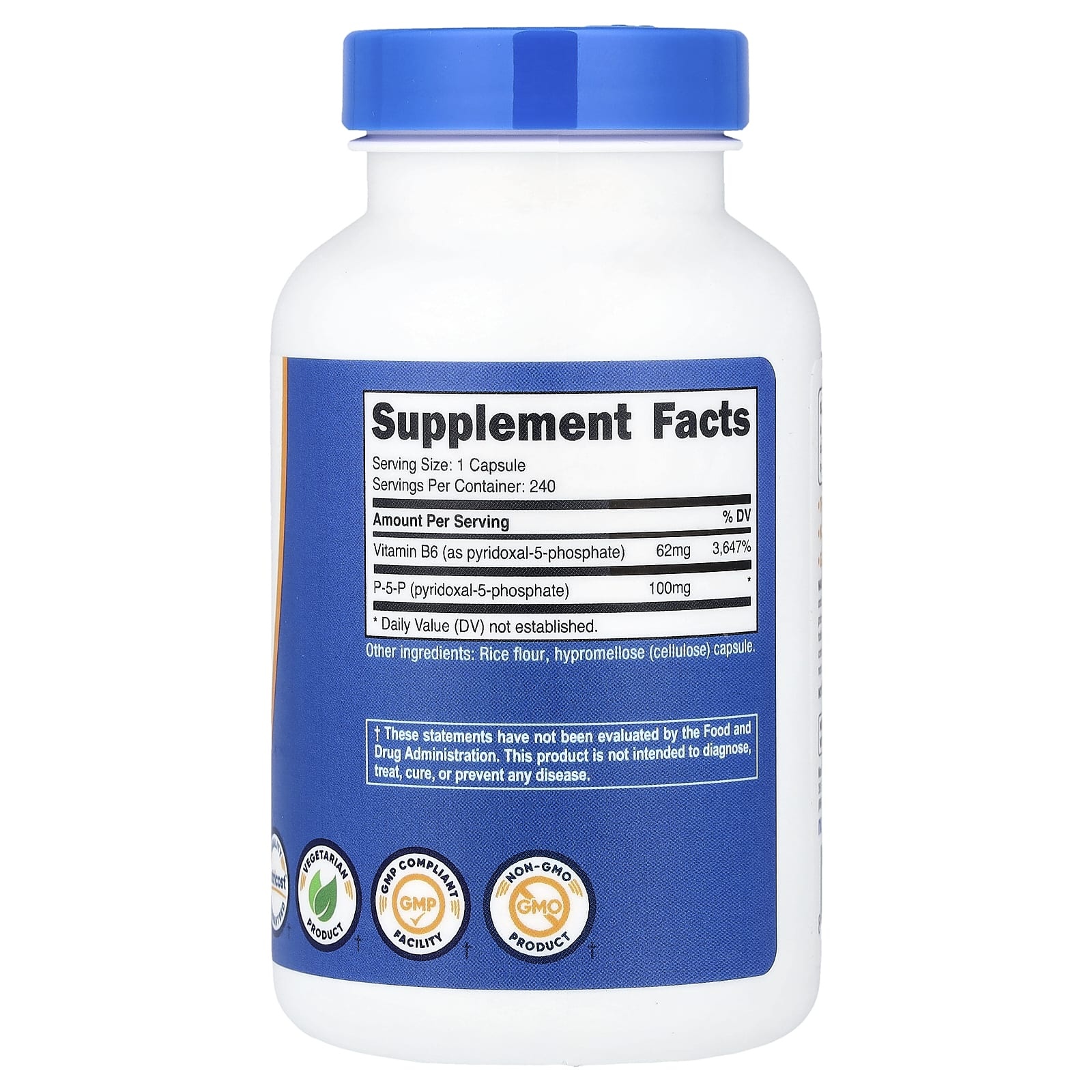 Nutricost® P-5-P, 100 Mg, 240 capsules