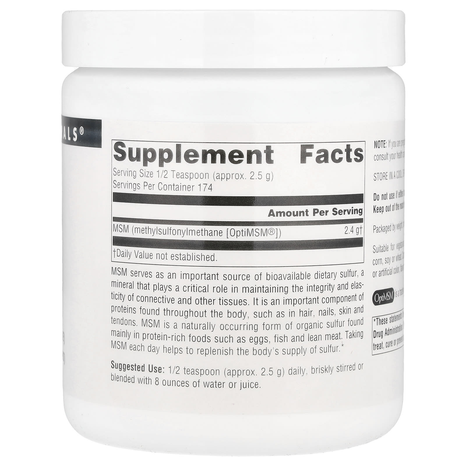 Source Naturals MSM Powder, 16 Oz (453.6 G)