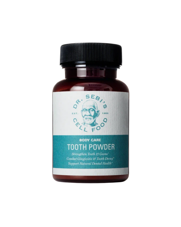 Dr. Sebi's Cell Food Tooth Powder – Remineralizing Oral & Gum Care 1.6 OZ