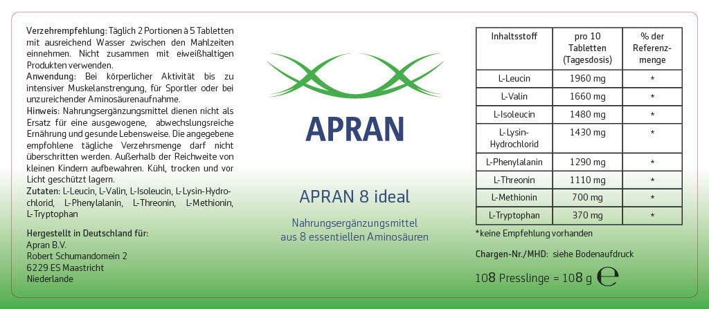 APRAN APRAN 8 Ideal, 108g, 3-pack