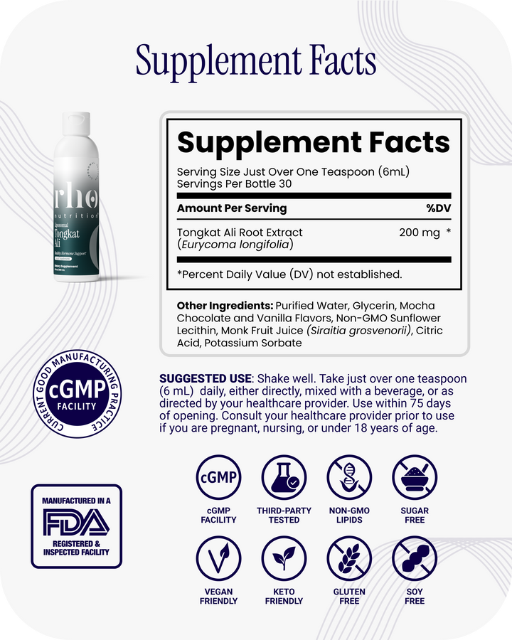 RHO nutrition Liposomal Tongkat Ali, 180 ml