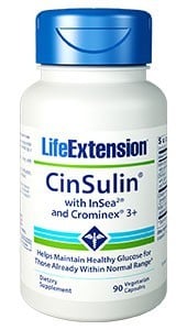 Life Extension CinSulin with InSea2 and Crominex 3+
