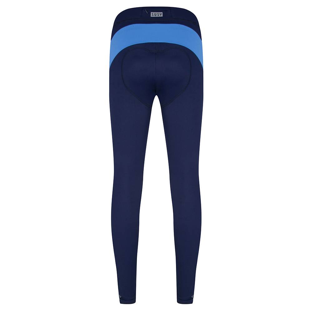 Long tight navy-sky blue