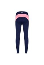 Susy long tight navy-coral pink