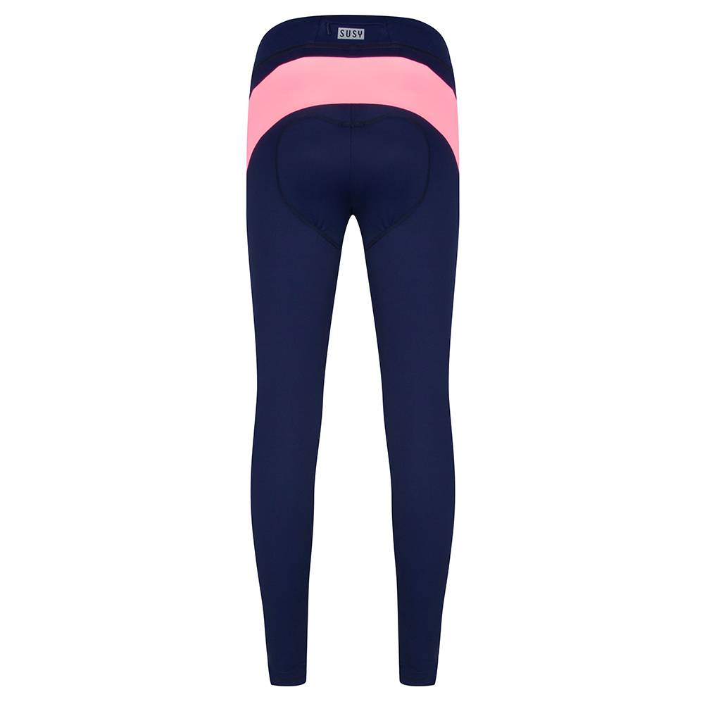 Susy long tight navy-coral pink