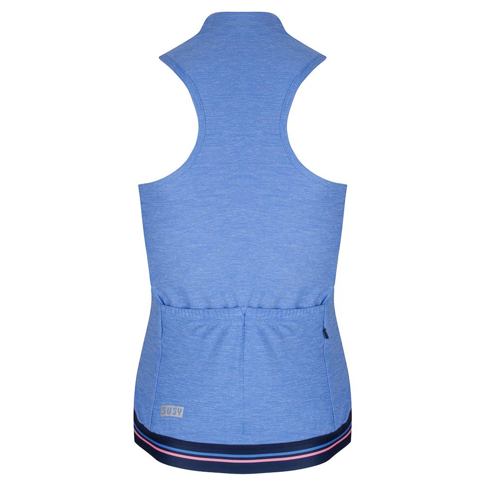 Dames fietshemdje blauw