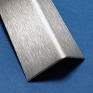 Versandmetall H-T-20 set Profils d'angle t = 1,0mm 45x45 ou 55x55mm surface brossé en grain320
