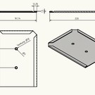 Bordhouder paardenbox van 1,5 mm roestvrij staal 160x220, buitenzijde geborsteld K320 - 170126_10P0101