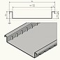 Versandmetall Drainagerinne aus Aluminium Einlaufbreite 140mm Bestellmengen 10m, 20m, 30m, 40m, 50m