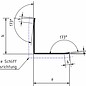 Versandmetall Hoekbeschermer modern 3-voudig gerand, voor wanden, hoeken en kanten 30x30 lengte 1000 mm K320