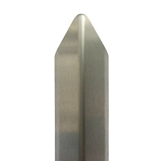 Versandmetall Hoekbeschermer modern 3-voudig gerand, voor wanden, hoeken en randen 30x30 lengte 1500 mm K320