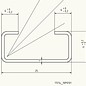 Versandmetall - 10er set C-Profil klein 1,0mm H= 11mm Breite 25mm L=2000mm Edelstahl