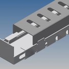 Versandmetall -Drainagerinne Form hoch Edelstahl inkl. Rost und Endstücke 1x b=50mm x h=45mm x979mm - 1x b=40mm x h=45mm x 1930mm