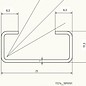 Versandmetall C-Profil klein 1,0mm H= 11mm d=6,3mm Breite 25mm L=1000 -2500mm Edelstahl