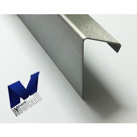 Versandmetall Hoekprofiel L-Profiel gezet60° met druiprand binnen 20 mm tot 70 mm Lengte tot 2500 mm