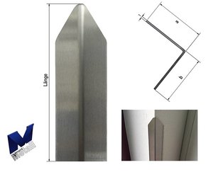 EDELSTAHL-WINKELPROFIL RIFFELBLECH KANTENSCHUTZ Eckschutz Kantenschutzprofil 186422660055