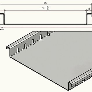 Versandmetall Caniveau de drainage Aluminium  en aluminium largeur d'entrée 90 à 190mm Drainage des Surfactant faible hauteur d'installation