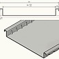 Versandmetall Drainagerinne aus Aluminium Einlaufbreite 190mm Bestellmengen 10m, 20m, 30m, 40m, 50m