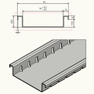 Versandmetall Drainagerinne aus Aluminium Einlaufbreiten 90 bis 190mm Linienentwässerung von Oberflächen