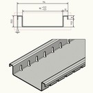 Versandmetall Spaarsets afvoergoten vorm F slechts 25,5 mm hoog gemaakt van aluminium inlaatbreedte 90 mm