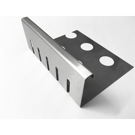 Versandmetall Grindkeringsprofiel Grindprofiel klein geperforeerd roestvrij Staal 1.4301 Hoogte 40-75mm