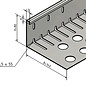 Versandmetall Bande de gravier grande - aluminium Al99.5 - perforée - pliée à 90 °