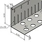 Versandmetall Bande de gravier grande - aluminium Al99.5 - perforée - pliée à 90 °