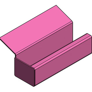 Versandmetall Gouttière de pluie modele P2 - Cordier à gauche - surface brossè en grain 320  en acier inoxydable