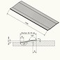 Versandmetall Bande de transition du profil de compensation 2,0mm Inox 1.4301 2 fois plie