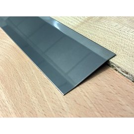Versandmetall Voegafdekprofiel Afdekprofiel 4,5mm roestvrij Staal oppervlakke glanzend/spiegelnde  2X gezet