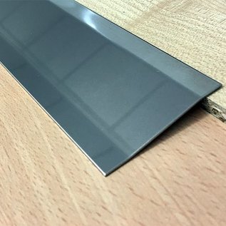 Versandmetall Ausgleichsprofil Übergangsleiste 4,5mm aus 1.4301 aus IIID-Blech Oberfläche spiegeloptik 2-fach abgekantet