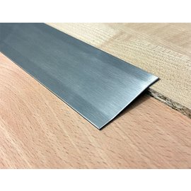 Versandmetall Voegafdekprofiel Afdekprofiel Overgangsstrook 4,5mm roestvrij Staal oppervlakke geschuurd(grid320) 2X gezet