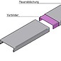 Versandmetall Verbinder für Mauerabdeckung Attikaabdeckung von Versandmetall Materialstärke 1,0 mm Alu anthrazit