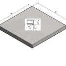Versandmetall Muurafdekking afdekking van Staaken 1,0 mm Aluminium antrazit