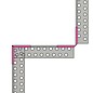 Versandmetall bande de gravier Connecteur grande - acier inoxydable 1.4301 - perforé - plié à 90 °