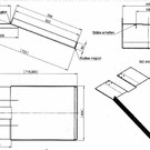 Versandmetall - 1 Stück Edelstahlrutsche 2,0mm Aussen K320 gekantet geschweißt und elektrogebeizt axb 722x400mm Höhe 50mm - nach Zeichnung