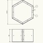 Versandmetall Einzelmodule für Kaminholzregal HEXAGON XL aus pulverbeschichtetem Stahl