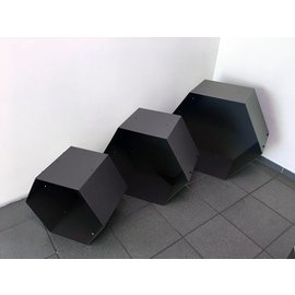 Versandmetall Module voor HEXAGON XL brandhoutplank van staal
