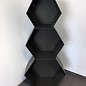 Versandmetall Ètagère de bois de chauffage HEXAGON composé de 3 modules de différentes tailles XL produit en acier surface  enduit de   poudre